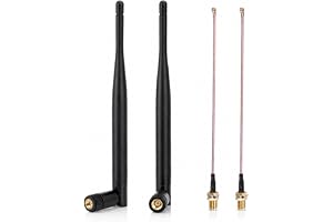 Nelawya 2 stycken LoRa Omni-Directional 868 MHz Gain SMA Male LoraWan för Meshtastic LoRA ESP32 LoRa OLED-kort + 15 cm IPEX-f
