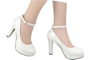 Bastwahl Pumps Damen Breite Füße Schuhe - Elegant Absatzschuhe Kleiner mit Absatz Hochzeitsschuhe Sommer Tanzschuhe Bequem Damenschuhe Halbschuhe Highheels Trachtenschuhe Für Riemchen Dirndl