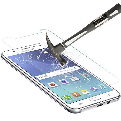 (2 Stück) banqiao Panzerglas Schutzfolie Gehärtetem Glas Schutzfolie für Samsung Galaxy J7 (Jahr 2016) mit 9H Härte (kratzfest Kristall-klar & Bläschenfrei) - 2