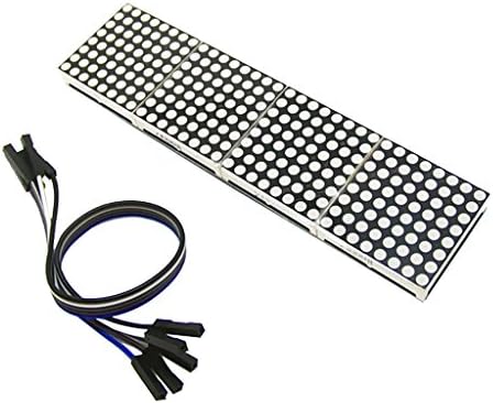Almencla MAX7219 LED Dot Matrix 8-Digit Digital Control Module With 20cm 5P Line