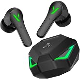 pTron Bassbuds Rogue W/ 40Ms Low-Latency Gaming,Clear Calls,50Hrs Playtime,Pristine Sound,V5.3 Bluetooth in Ear Headphones,Sn