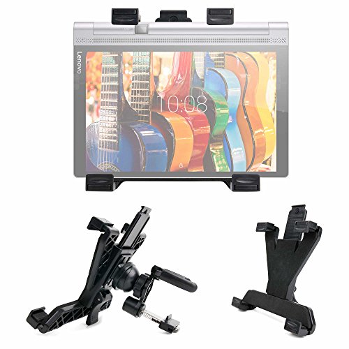 Kfz-Halterung (Lüftungsgitter) für LENOVO Tab 3 7 Inch, Tab 4 10 Plus, Tab 4 10, Tab 4 8 Plus, Tab 4 8, Yoga Tab 3 Plus, Tablet 2 (A7-10, A7-30, 8 & 10 Zoll, auch Windows, 2 Pro) sowie ThinkPad 8 Tablet PCs - 7