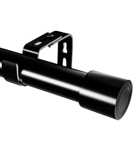 Bastoni Per Tende Allungabili Eson Casa - Regolabili 76-350cm, Diametro 19mm, Design Venature Legno - Per Camera Da Letto E Soggiorno - Foto 8