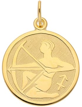 Gold 8 k ( 333 ) Sternzeichen Anhänger - Schütze - Ø 20 mm