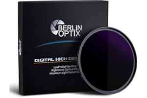 Berlin Optix Premium ND Filter 46 mm ∙ ND1000 Graufilter 46 mm ∙ Dämmt wirkungsvoll einfallendes Licht ∙ Perfekt für Landschaftsfotografie und Architektur Aufnahmen