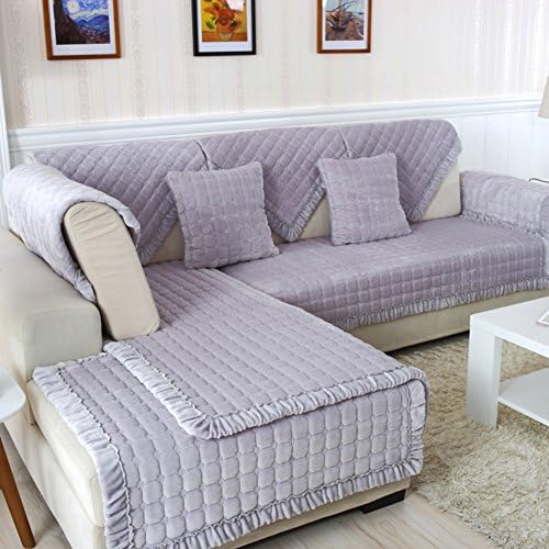 Winter padded fabric plush sofa cushions/Modern minimalist slip sofa cushions-A 110x110cm(43x43inch)