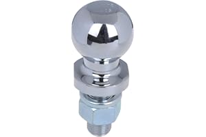 Boule d'attelage de remorque, boulon à tête sphérique 2 t, rail agricole droit, 50 mm