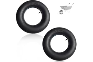 Dhqkqg 2 Pezzi Camera d Aria per Carrello, 4,80/4,00-8 Tubo di Ricambio per Ruota Carriola, Tubo Interno Carriola, per Carrelli a Mano, Carriola, Carrello di Trasporto, Scooter, Veicoli Commerciali