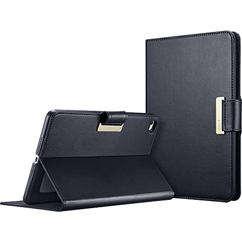 iPad Mini 4 Hülle, ESR® Intelligent Bildserie Unternehmen Stil PU Ledertasche mit Haspe mit Auto aufwachen / Schlaf Funktion Schutzhülle für iPad mini 4 (Blau) - 4