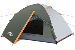 Gysrevi Tente de Camping 2-3 Personnes Camping Tente Ultra Légère Portable Tente de Dôme Facile à Installer pour Camping Randonnée