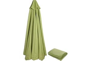 HanOBC Sombrilla de repuesto para sombrilla de patio de 3 m, 8 costillas, para exteriores, sombrilla de repuesto para exteriores, sombrilla de patio, sombrilla de mesa, para exterior (solo toldo),