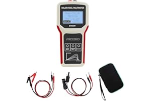 FrogBro Solarpanel Tester Photovoltaik Panel Multimeter Verbesserter Stil EY800W mit Ultraklarem LCD Display, Smart MPPT Tool zur Fehlersuche bei Leerlaufspannung für Solar PV Tests (LCD 800W)