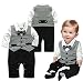 Zhuannian Baby Boys Letter Print T-shirt and Trousers Outfit (18-24months)