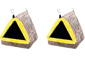 eexuujkl 2 Set of Large Winter Warm Bird Nest House Feathered Friends Cozy All Season Long Size Is Large And Suitable For Medium To Large internal black, internal black 2Set