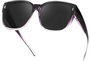 Myiaur Oversized Fit Over Sunglasses for Women, Trendy Wear Over Glasses, Polarized UV400 Protection Sunglasses for Driving Outdoors