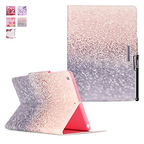 iPad Mini 3 Hülle, iPad Mini 3 Cover, DEENOR Colorful Classic Design PU Leather Stand schutzhülle hülle für Apple iPad Mini iPad Mini 2 iPad Mini 3. Quicksand