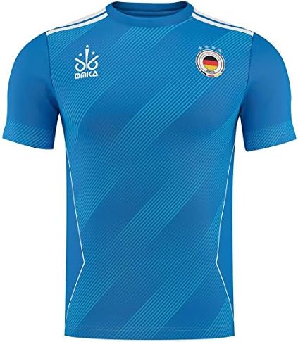 2018 Fan Shirt Football World Cup Germany Soccer World Cup, Unisex, royal blue, 6.5 UK