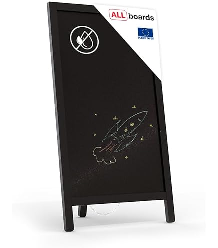 Lavagna Da Terra Multiboard - 60x114.5 Cm Bianca, Per Gesso Liquido, Da Esterno - Foto 3