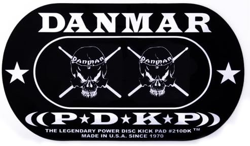 Danmar DA 210DKSK Skull Design Double Bass Drum Impact Pad