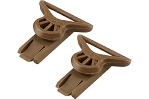 WarmHeartting Taktisch Helm-Seitenschienen, drehbarer Brillenclip für 36mm breite Brillenbänder, Airsoft-Helmzubehör für mit ARC-Schiene ausgestatteten ACH/Mich/Fast-Helm