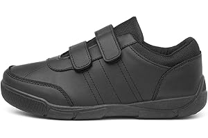Trux Boys Black Easy Fasten Shoe in Black