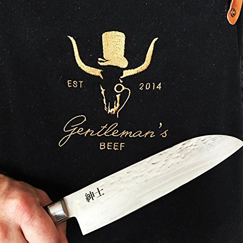 Santoku Messer von GENTLEMAN´S TOOLS – 17 cm (7 inch) – Äußerst scharf – 67 Lagen echter Damast-Stahl – Hochqualitatives Kochmesser mit modernem Design – Ausbalancierter Griff aus Pakkawood-Holz – Perfekt für anspruchsvolle Hobby- & Profiköche - 6