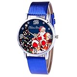 Junjie Dame Uhr Analog Armbanduhr Männer Herren Fitness Frauen Vogue TischuhrSmartwatch wasserdicht Schön und zart Weihnachten ältere Muster Solides Edelstahl Armband Sport Leather Freizeit