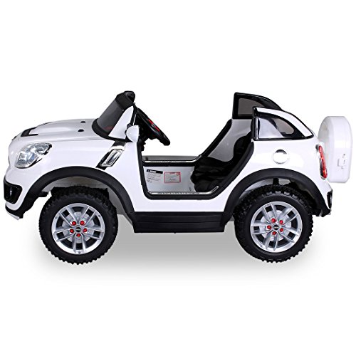 NEU Kinder Elektroauto Lizenzierter Original BMW Mini Beachcomber Lizenziert 2 x 45 Watt Motor Elektro Kinderauto Kinderfahrzeug (weiß)