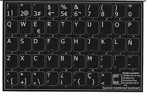 Spañol Keyboard Stickers - Superior Quality
