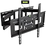 Tectake 400968 - Supporto da parete per TV con diagonale dello schermo da 32'- 55', inclinabile e girevole, Vesa 50X50 fino 400X400, portata massima: 100kg, distanza dalla parete 7cm