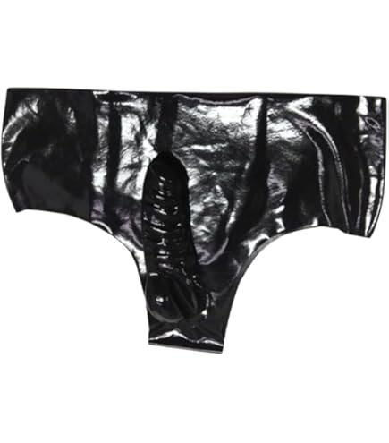 Rubberfashion Latex Slip mit Penishlle - Kurze extra Dicke Rubber mit  Kondom - Latexhose fr Herren schwarz 0.8mm S : Amazon.de: Drogerie &  Krperpflege