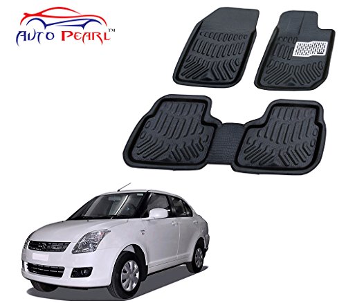 Auto Pearl - Premium Quality Car 4D Croc Textured, 2 Rows Black Mats For - Maruti Suzuki Swift Dzire Type-1 RS.1139 (59.00% Off) - Amazon