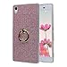 Produktbild Asnlove 3 en 1 TPU Schutzhülle Silikon 360 Degree Rotating Metall Ring Stand Backcover Case Handy Schutzhülle Glitzer Aufkleber mit Bling Stickers Handyhülle Bumper Cover Tasche for Sony Xperia Z3