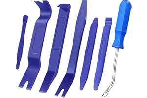 Randalfy 7 Stück Auto Werkzeugsatz zum Entfernen von Zierleisten, Autotürverkleidung und Radio zum Entfernen von Armaturenbretthebeln