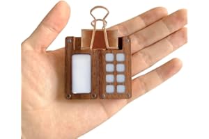 Votvlog Tavolozza Portatile con 8 Griglie, Scatola Wood Magnetica per Pittura ad Acquerello, Tavolozza di Colori in Legno, Tavolozza per Acquerelli, Scatola da Viaggio per Pittura ad Acqua