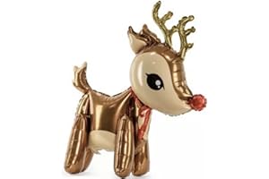 LOVE BALLOONS BEDFORDSHIRE Christmas Reindeer Foil Balloon 19.5 x 24.5" AIR FILL ONLY