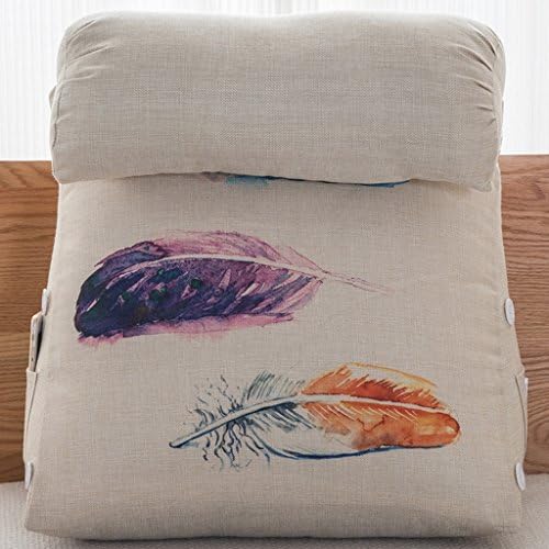 LXF Pillow cushions Triangle Small Cushion Office Lumbar Back Paddle Sofa Pillow Pillow Bedside Cushion Soft Bag   Nursing Pillow Neck Waist Removable ( Color : A , Size : 45*22*50CM(L*W*H) )