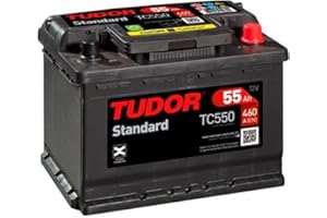 Tudor TC550 Batería de coche Tudor 55Ah 460A, Gama Standard, para Automóvil de turismo