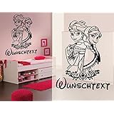 Die Eiskönigin #2 | Elsa und Anna | Name | Wunschtext | Wandtattoo | Möbel | Tür Aufkleber