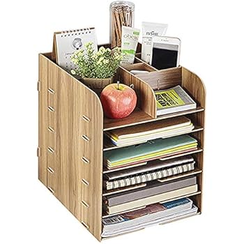 Büro Schreibtischorganizer Aufbewahrungsregal Tisch Organizer aus Holz