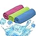 Produktbild TEQStone Kühlendes Handtücher, Mikrofaser Handtuch Set 100 X 30 cm Sofort EIS Kalt Sporthandtuch Microfaser 3 Pack