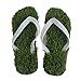 Produktbild Hausschuhe Rasen - SODIAL(R) Sommer Kuehle Hefterkunstrasen Wohnungen Flip Flops Sandalen Schuhe Groesse 43