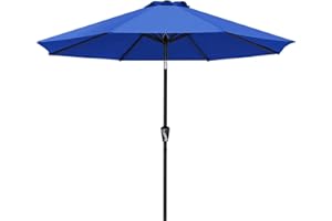 ABCCANOPY Parasol Patio Umbrella Table Market Umbrella with Push Button Tilt for Garden, Deck, Backyard and Pool
