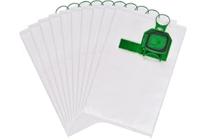 Cozywind 10pcs Bolsas Aspiradoras Adecuadas para Vorwerk Kobold VK140, VK150, FP140, Bolsas con Filtro de Polvo