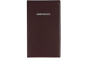 TIPTOP OFFICE TTO Raccoglitore per biglietti da visita, 120 fogli, colore marrone