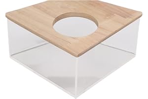 GAEIRT Piaskowa kąpiel dla chomika, piasek dla chomika, przezroczysta konstrukcja dla małych zwierząt domowych