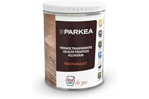 Ica For You VPA60 - Vernice per Parquet Trasparente ad Alta Resistenza al Traffico, Base Acqua, Inodore, Resistente a Graffi e Macchie, Semilucido, 0.75L - VPA60-0075