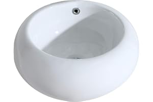Eridanus Vessel Sink, Countertop Mounted Washbasin Sink for Cloakroom Bathroom, 43 X 43 X 20CM