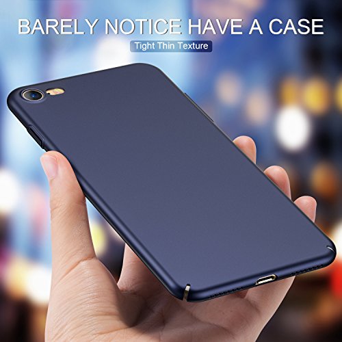 iPhone 8 Case, iPhone 7 Case, HUMIXX Slim Fit Skin Cover with Matte Finish Coating Anti-fingerprint Anti-scratch Protective Hard Case Cover Shell for iPhone 8/ iPhone 7 [Skin Series] (Blue)