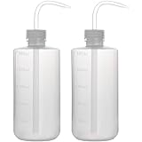 stonylab 2er Pack 500 ml Waschen Flasche Kunststoff, Squeeze Flasche Spritzflasche, LDPE Material mit schmalem Mund, Squeeze 